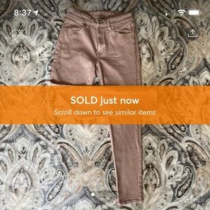 American Eagle Hi Rise Rose/Pink Jeggings